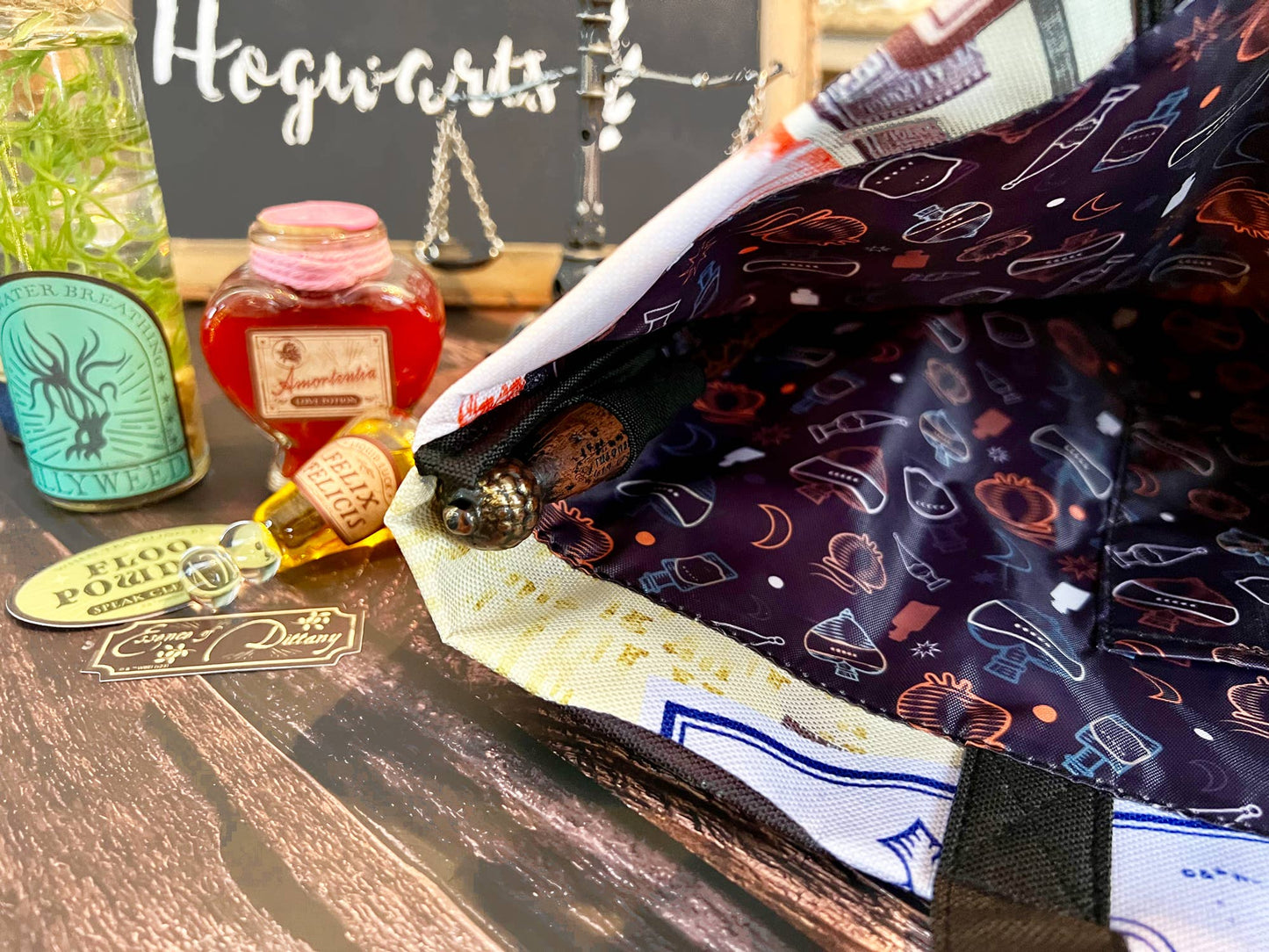 Sac fourre-tout étiquettes de potions Harry Potter