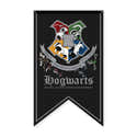 Bannière Harry Potter Poudlard 110x40 Cm - Drapeau Décoratif Des 4 Maisons Pour Fête Et Chambre - 7