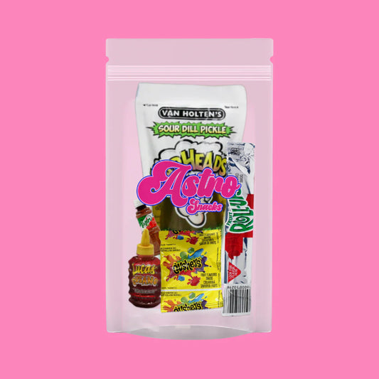 Chamoy & tajin pickle kits warheads Astro snack