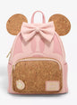 Loungefly Disney Minnie Mouse Corkboard Pin Display Ears Mini Backpack with Pin HT/BL