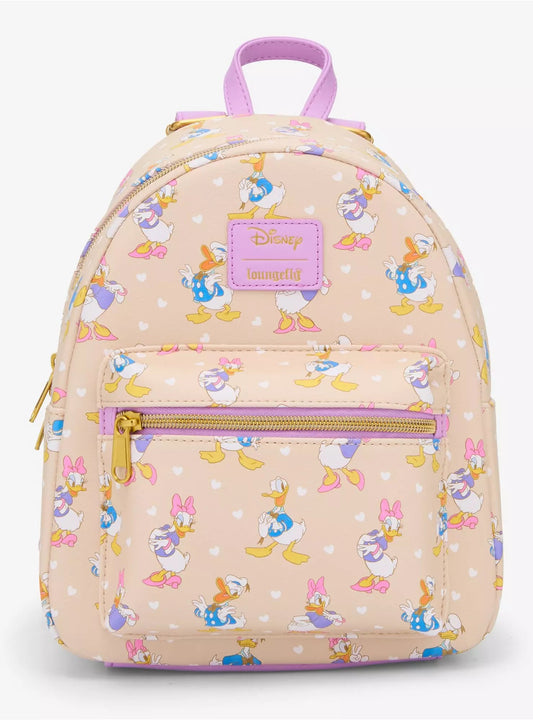 Loungefly Disney Donald Duck & Daisy Duck Classic Mini Backpack HT/BL