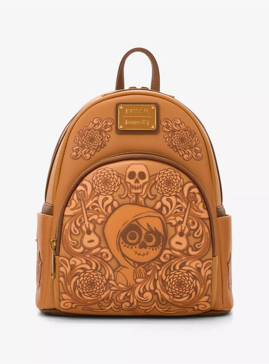 Loungefly Disney Pixar Coco Floral Miguel Tonal Mini Backpack HT/BL