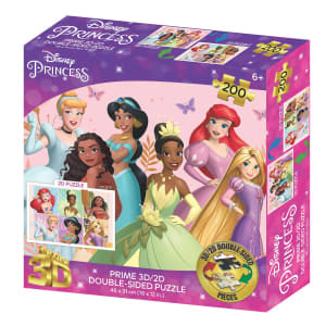 37550 | 3D/2D Disney Princess 200pc 12x18" 1di