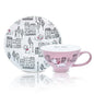 Tasse à thé et soucoupe en céramique Aristocats Marie Walking Boxed 12 oz Confiserie et cie
