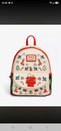 Loungefly Peanuts Snoopy & Woodstock Holiday Icons Mini Backpack HT/BL