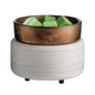 Candle Warmers Etc. 2-In-1 Fragrance Warmer White-Washed Bronze Ma boutique