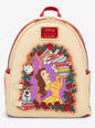 Loungefly Disney Beauty and the Beast Belle Roses Magnetic Door Mini Backpack HT/BL