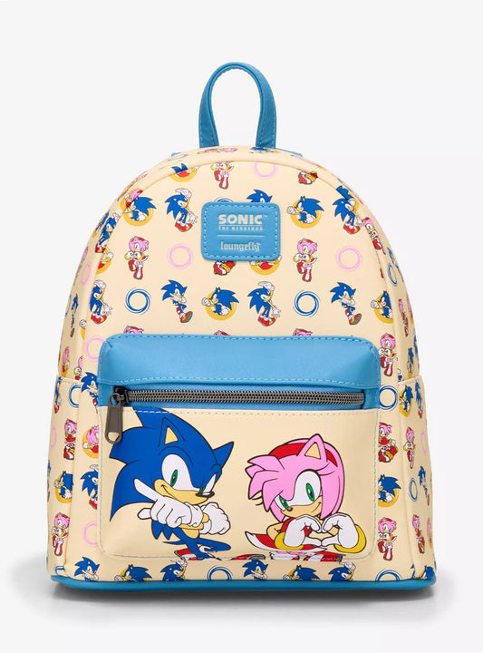 Loungefly Sonic The Hedgehog Amy Rose & Sonic Mini Backpack HT/BL