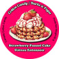 barbe a papa gateau fraise