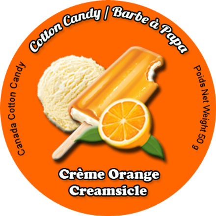 barbe a papa creme a l'orange