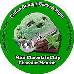 barbe a papa chocolat menthe