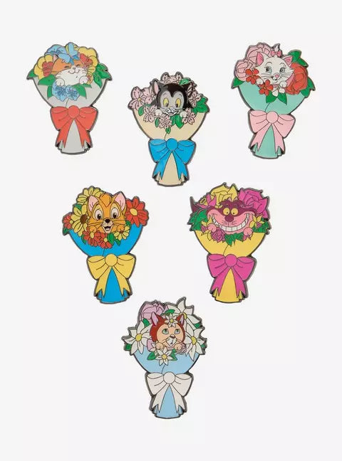 Loungefly Disney Cat Bouquets Blind Box Enamel Pin HT/BL