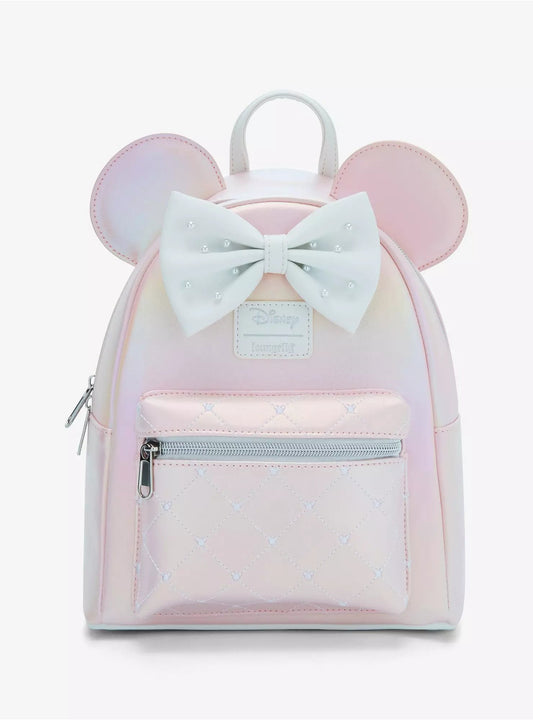 Loungefly Disney Minnie Mouse Pink Pearl Mini Backpack HT/BL