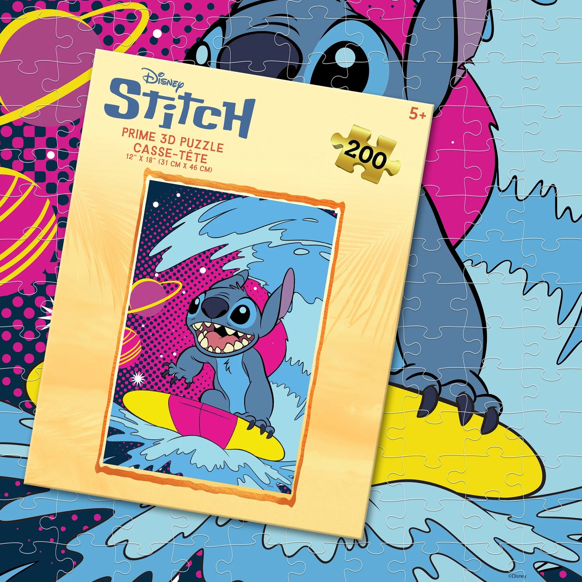 33393 Disney Stitch Surf 200pc 18x12" 1di