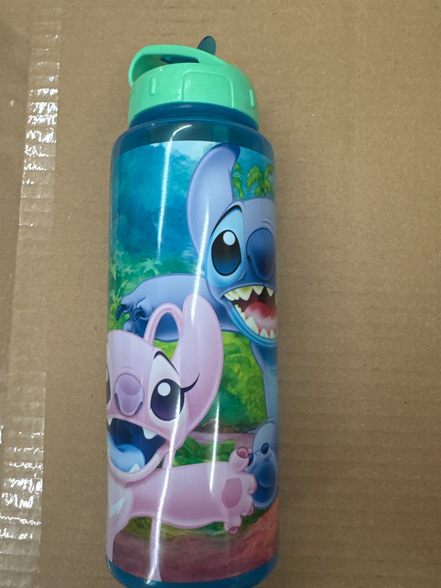 Stitch 30oz Transparent Sports Bottle w/ PS spout & lid