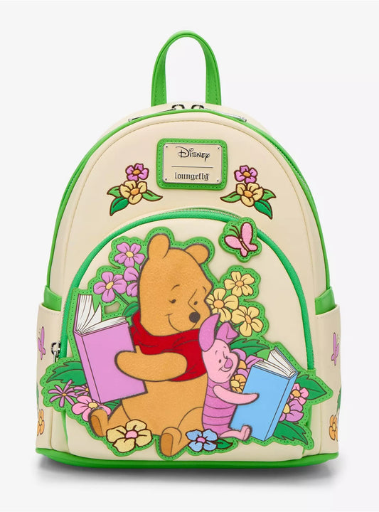 Loungefly Disney Winnie the Pooh Piglet & Pooh Bear Reading Mini Backpack HT/BL