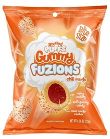 Stuffed Puffs-Gummy Fusion-Chili Mango Gummy Bites 4.36oz (123g) Blackcat