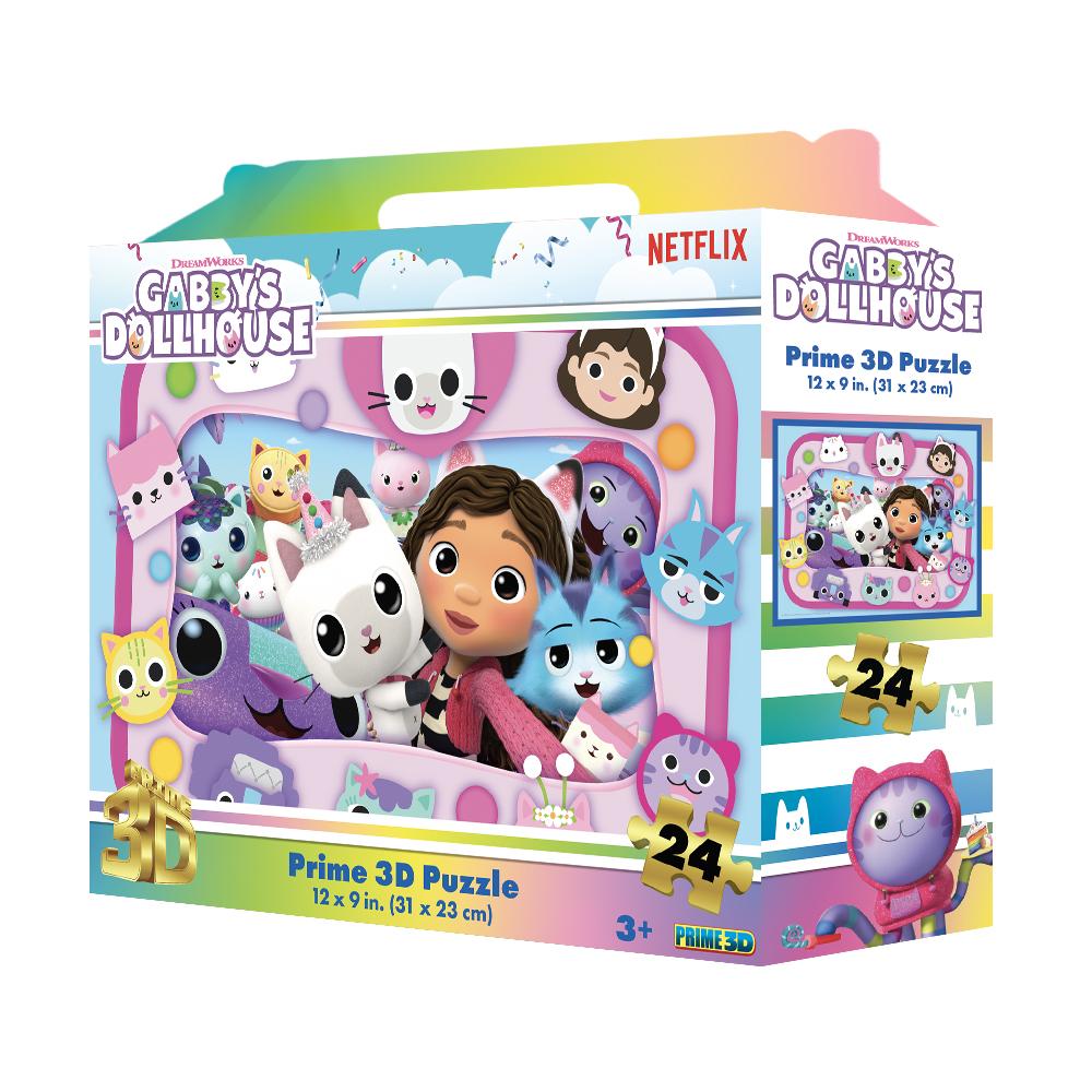 Gabby Dollhouse Prime 3D Jigsaw Puzzle 44009 24pc
12x9" 1di