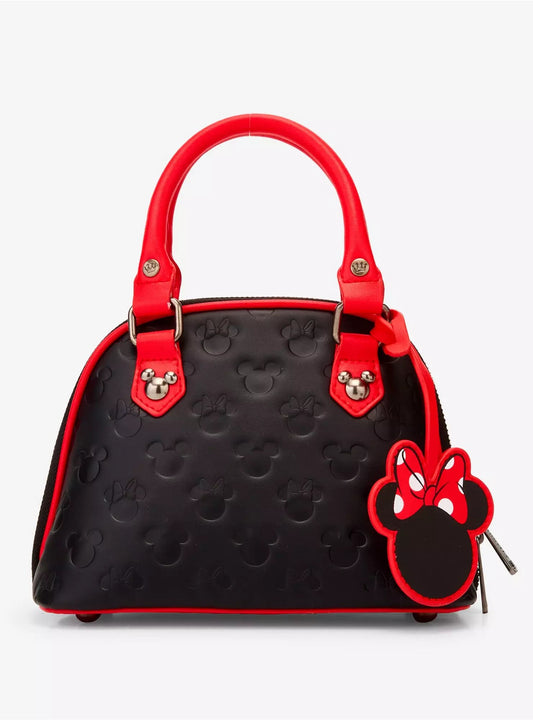 Loungefly Disney Mickey & Minnie Debossed Silhouettes Mini Crossbody Bag (BoxLunch 10th Anniversary Edition) HT/BL