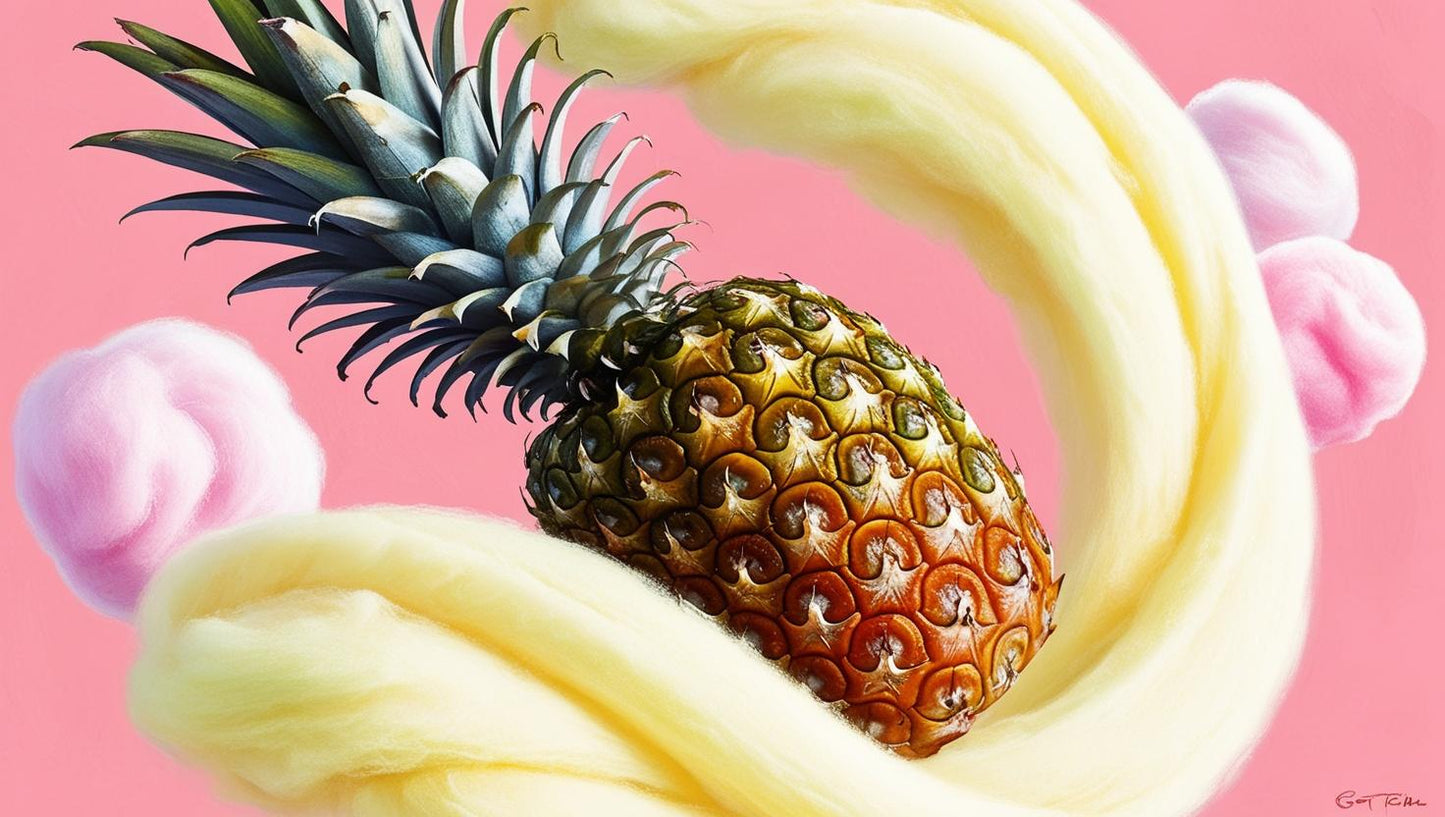 BARBE A PAPA ANANAS 60G