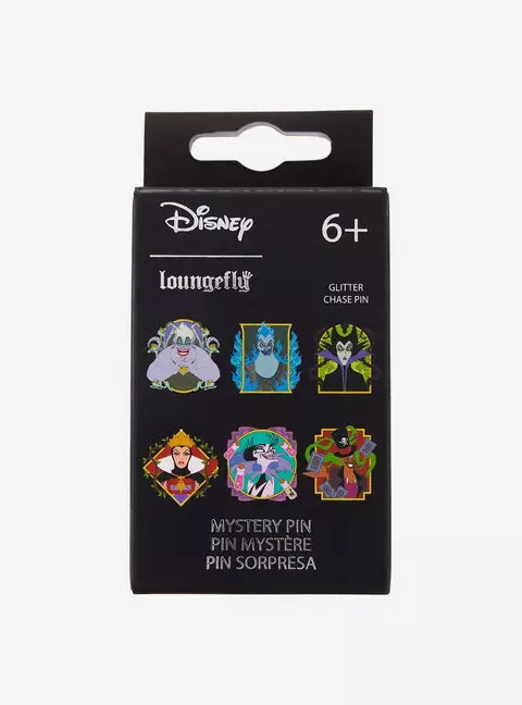 Loungefly Disney Villains Portrait Blind Box Enamel Pin HT/BL