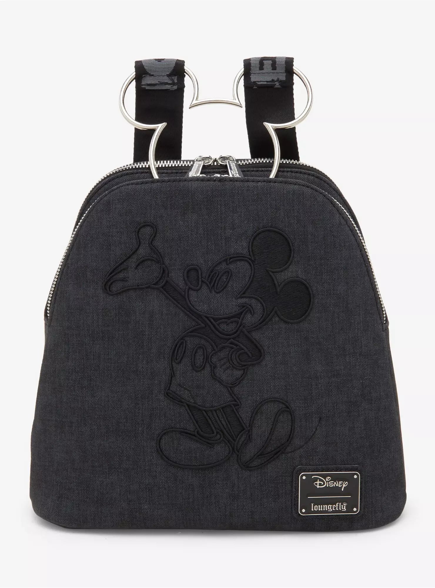 Loungefly Disney Mickey Mouse Figural Denim Mini Backpack HT/BL