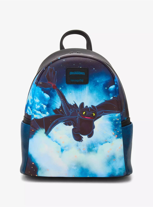 Loungefly How To Train Your Dragon Toothless Sky Mini Backpack HT/BL