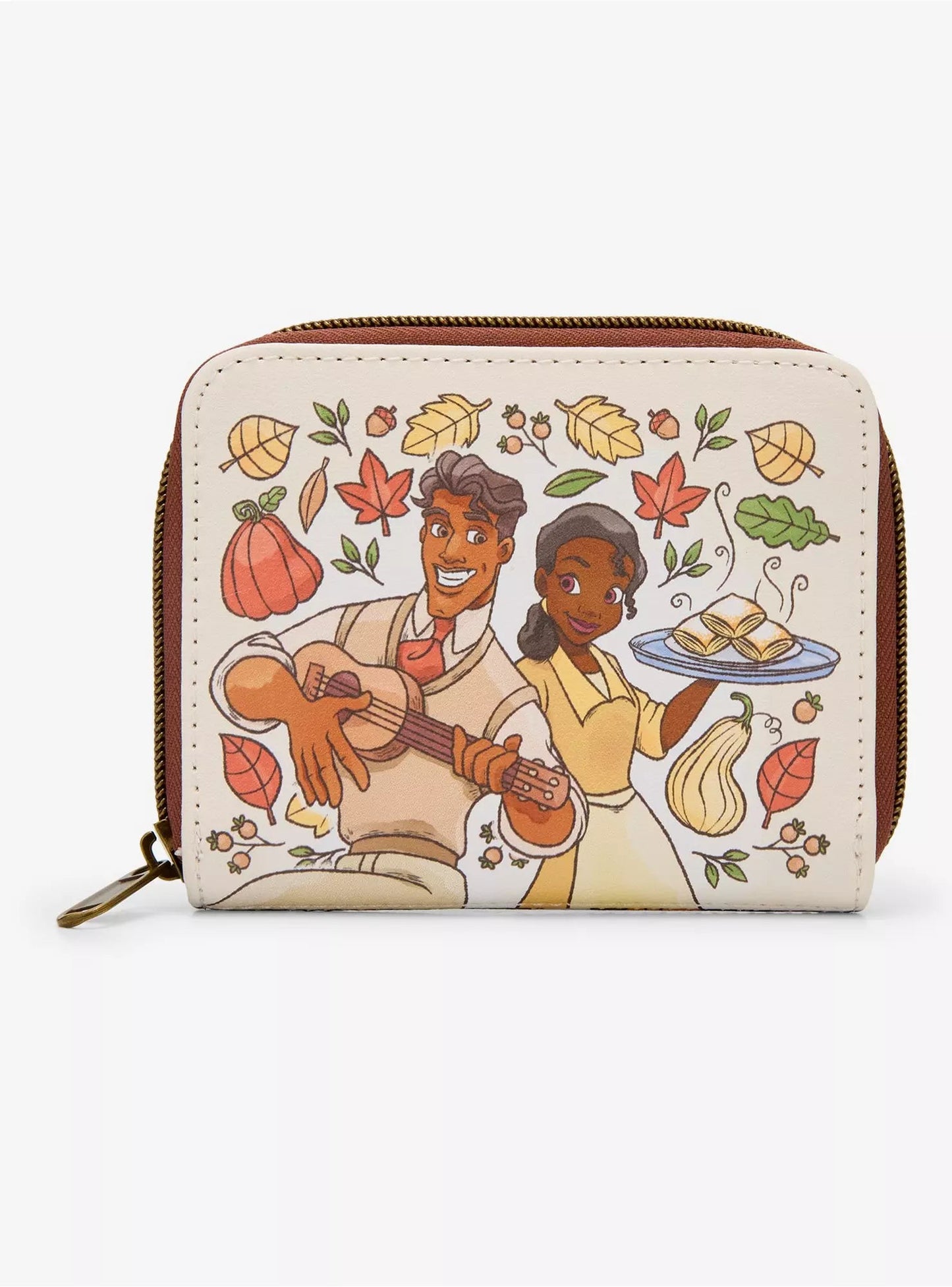 Loungefly Disney The Princess & The Frog Fall Leaves Mini Zipper Wallet HT/BL