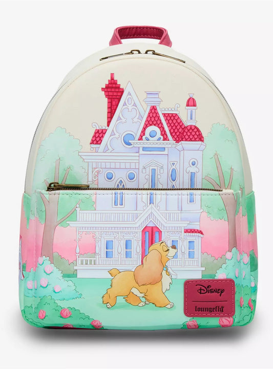 Loungefly Disney Lady And The Tramp House Mini Backpack HT/BL