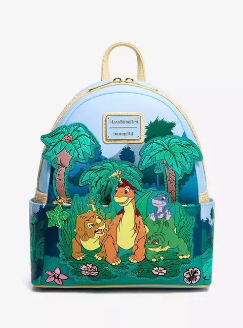 Loungefly The Land Before Time Group Portrait Mini Backpack HT/BL