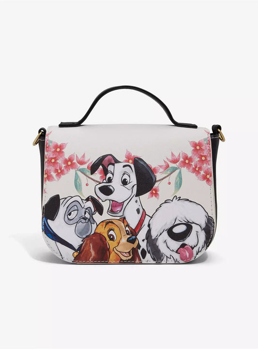 Loungefly Disney Dogs Floral Mini Crossbody Bag HT/BL