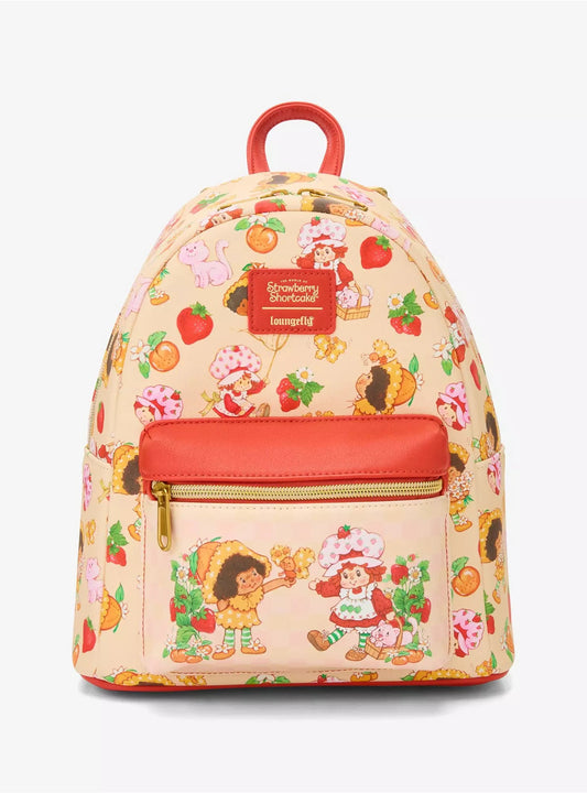 Loungefly Strawberry Shortcake Orange Blossom Duo Mini Backpack HT/BL