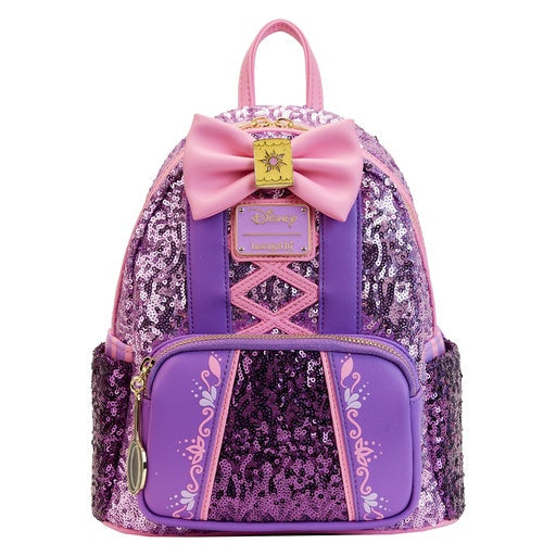 Loungefly Tangled Exclusive Rapunzel Sequin Series Cosplay Mini Backpack HT/BL