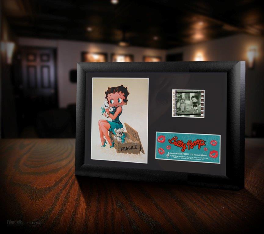 Betty Boop (Betty and Puppies) Minicell FilmCells Framed Desktop Presentation