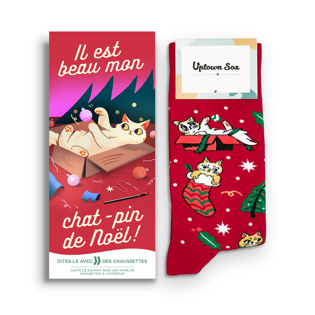 Uptown Sox chats de Noel Confiserie et cie