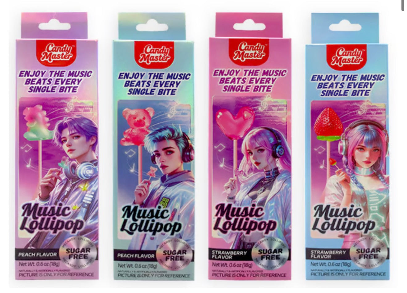 4D MUSICAL LOLLIPOPS ASSORTMENT PACK 0.6OZ Isweet