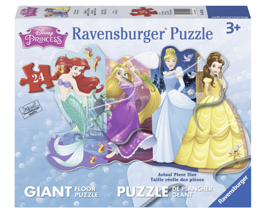 Pretty Princesses 24 pc Shaped Floor Puzzle Ravensburger