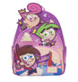 Loungefly The Fairly OddParents Exclusive Triple Pocket Glow Midi Backpack HT/BL