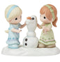 Disney Anna and Elsa Building Snowman Frozen Figurine