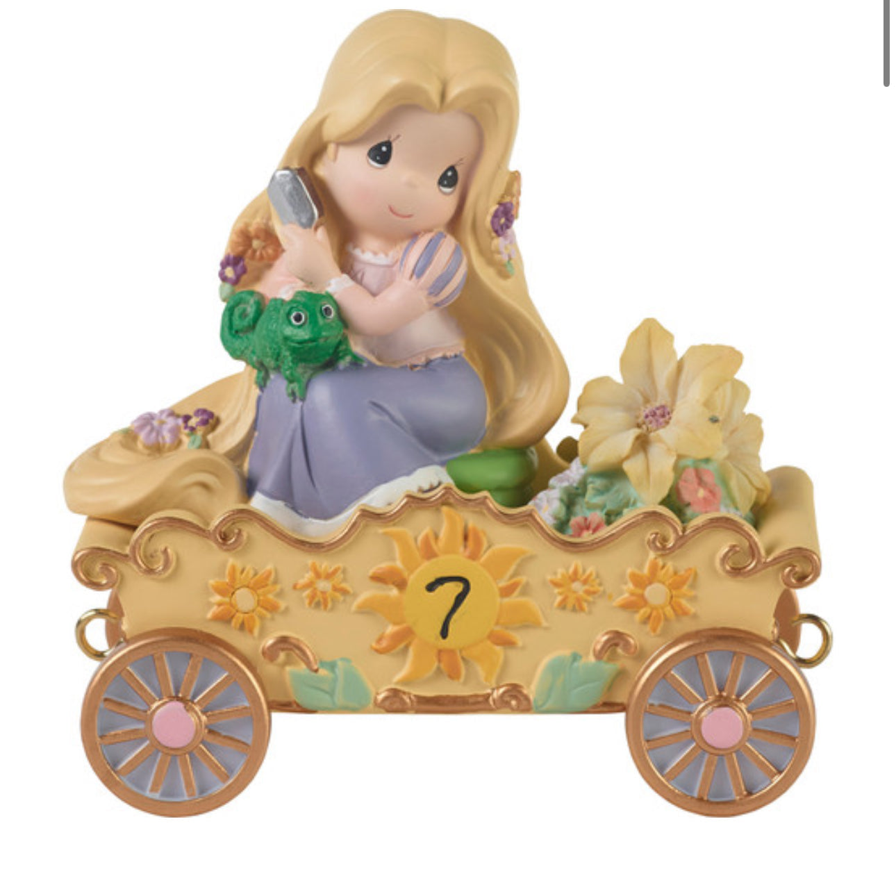 Disney Birthday Parade Tangled Number 7 Figurine Cross border