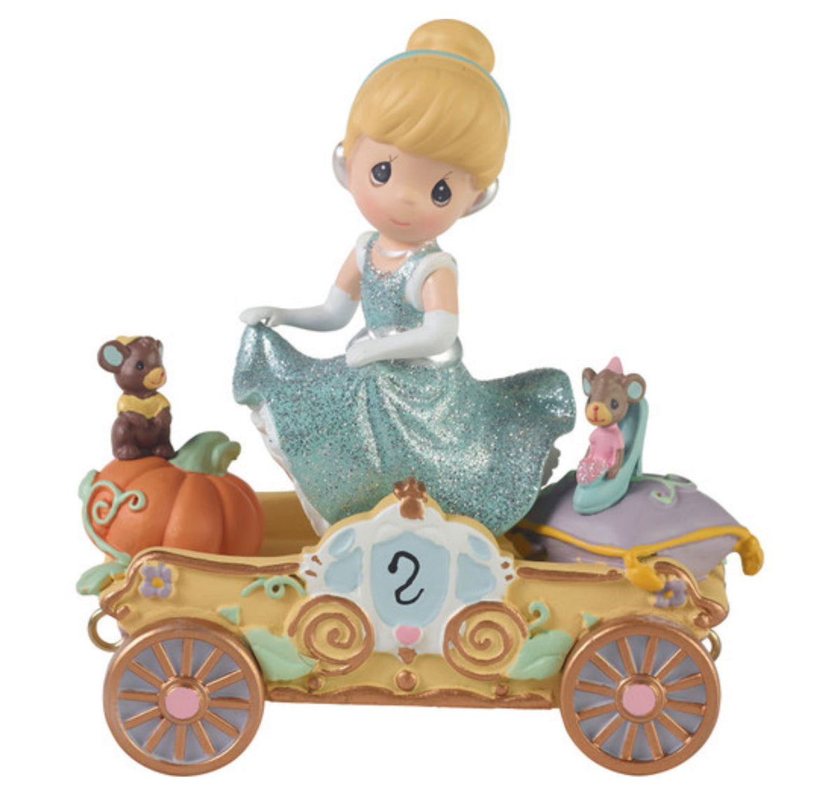 Disney Birthday Parade Cinderella Number 2 Figurine Cross border