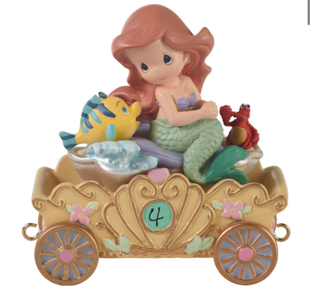 Disney Birthday Parade Ariel Number 4 Figurine Cross border