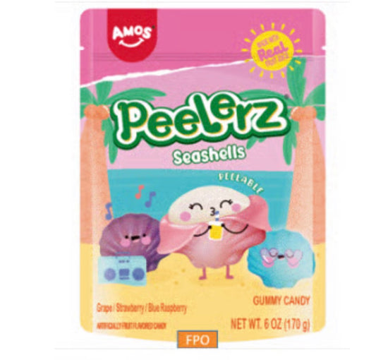 AMOS PEELERZ GUMMY SUB BAG - SEASHELLS 6OZ (170G) Isweet