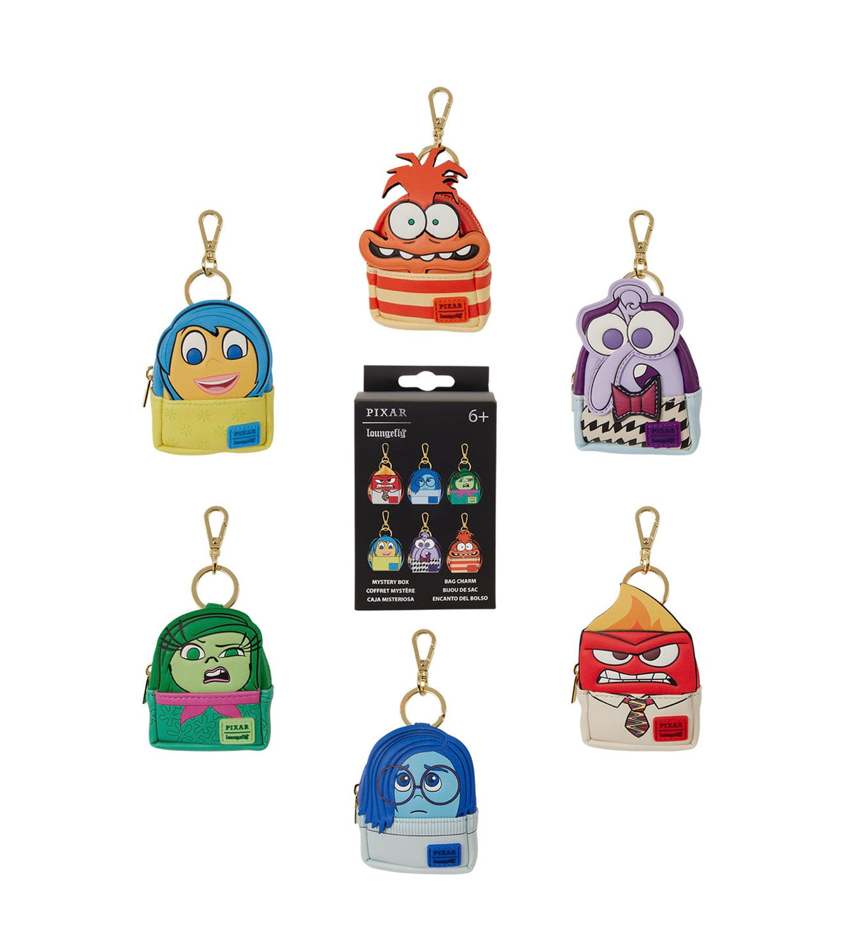 Loungefly Inside Out Cosplay Mystery Mini Backpack Keychain Charm HT/BL
