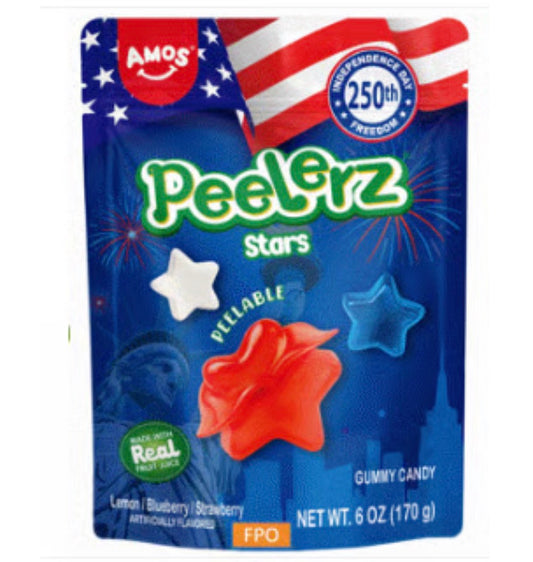 AMOS PEELERZ GUMMY SUB BAG - STARS 6OZ(170G) Isweet