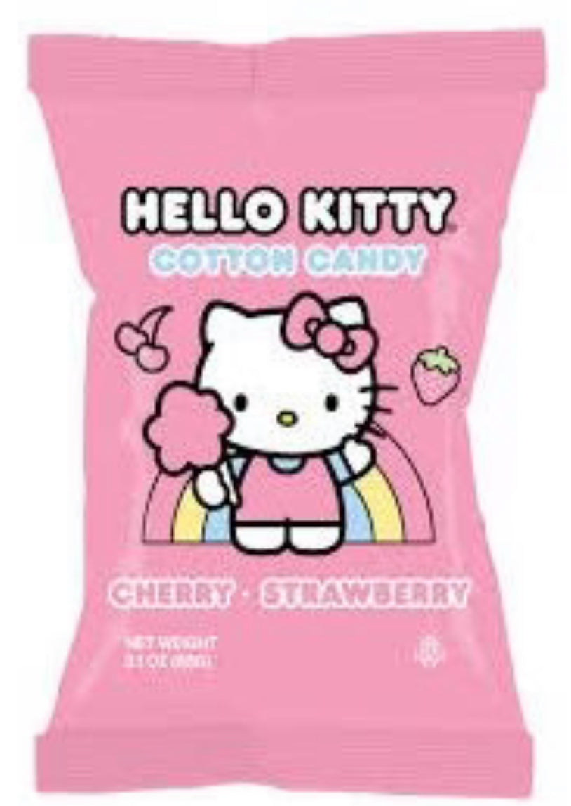 Barbe à papa hello kitty Confiserie et cie