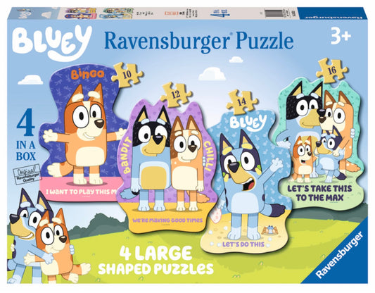 Bluey 4 Large Shaped Puzzle Ravensburger