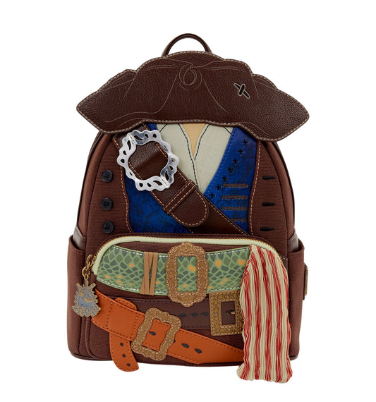 Loungefly Pirates of the Caribbean Jack Sparrow Cosplay Mini Backpack HT/BL