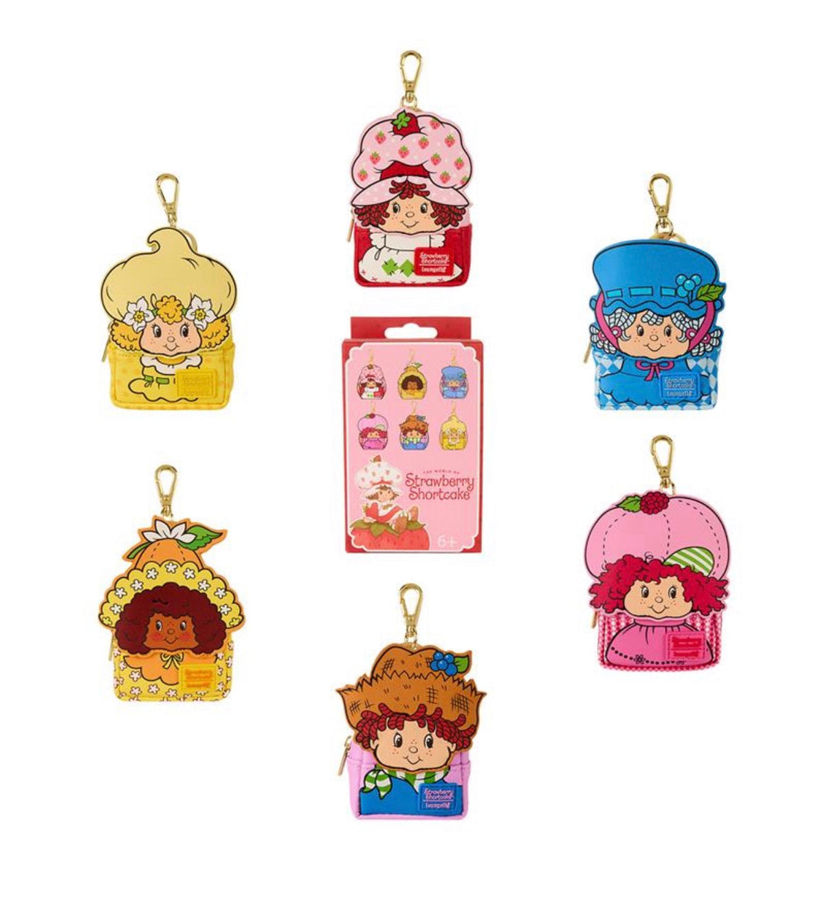 Loungefly Strawberry Shortcake & Friends Cosplay Mystery Mini Backpack Keychain Charm HT/BL