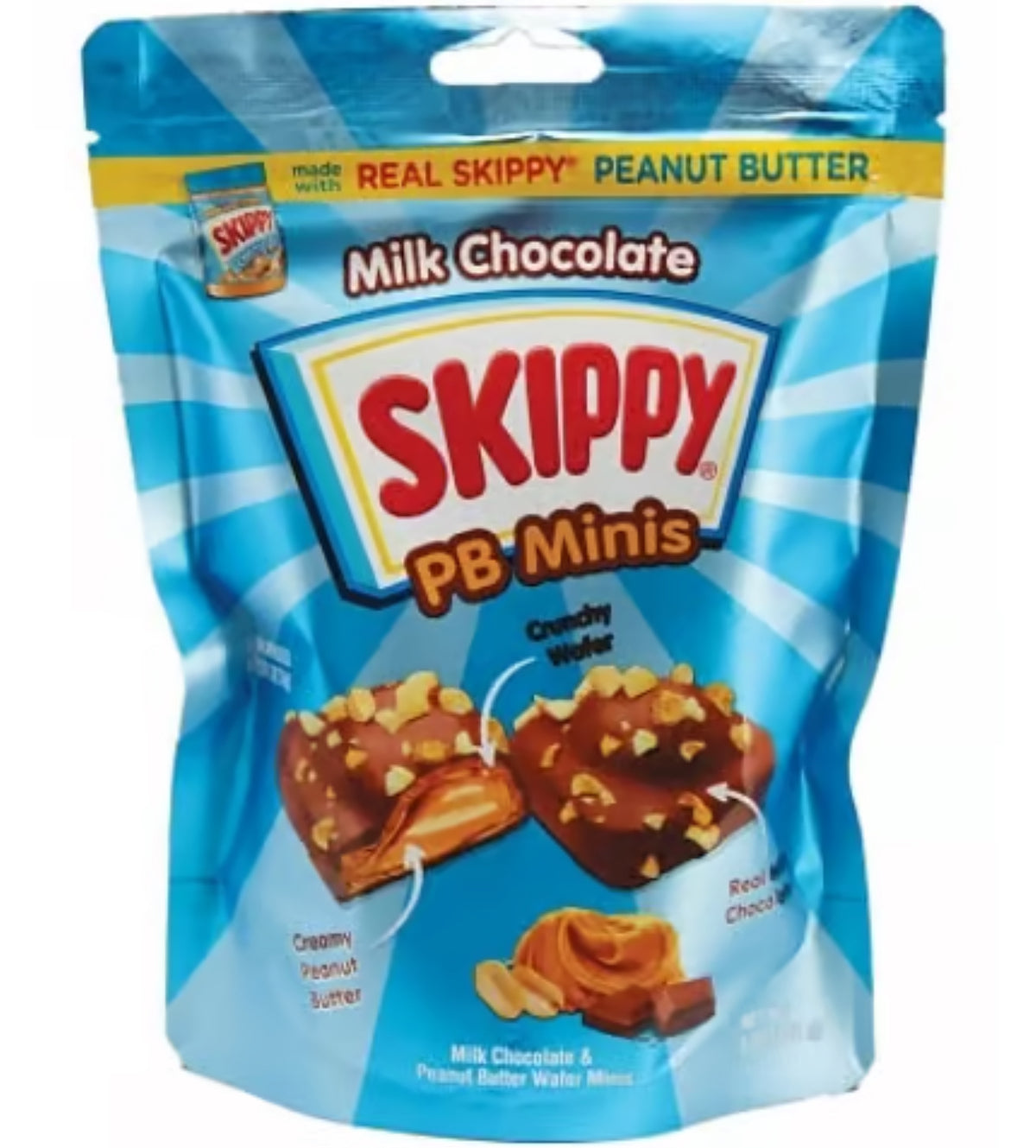 SKIPPY - MILK CHOCOLATE PEANUT BUTTER MINIS 5OZ (141G)